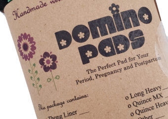 eco friendly packaging of Domino Pads Cloth pads